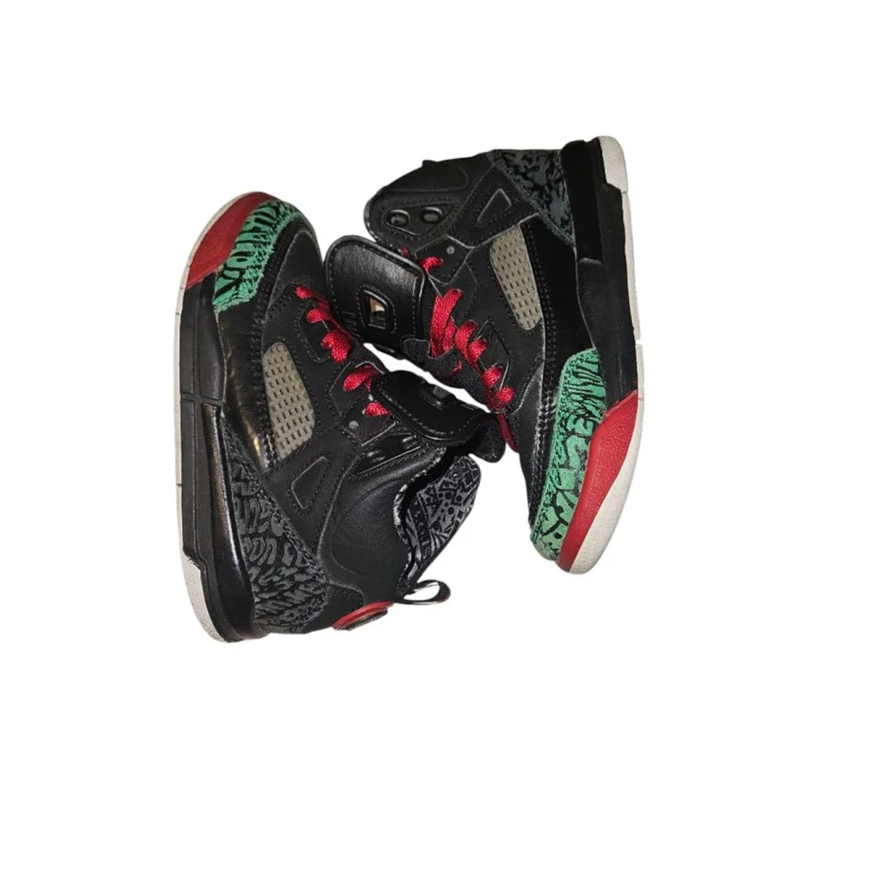 Nike Air Jordan Spizike Black Varsity Red Classic Green 317700-026 Size 11C